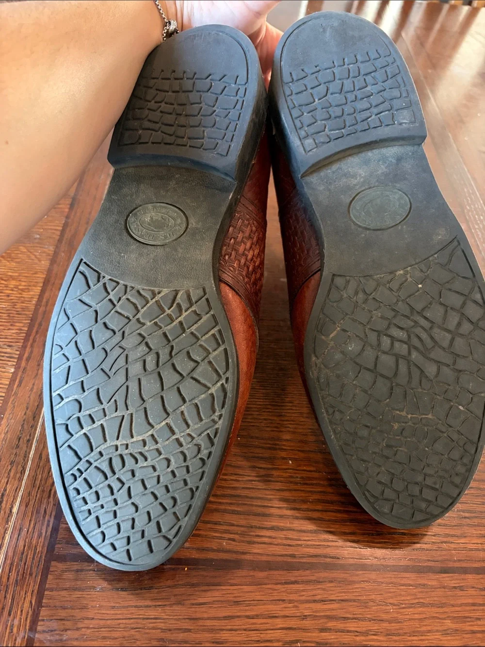 H.S. Trask brown leather